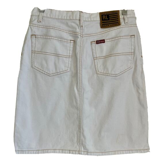 Ralph Lauren Light Wash Denim “Knee Skirt” Sz 8 - Picture 2 of 6